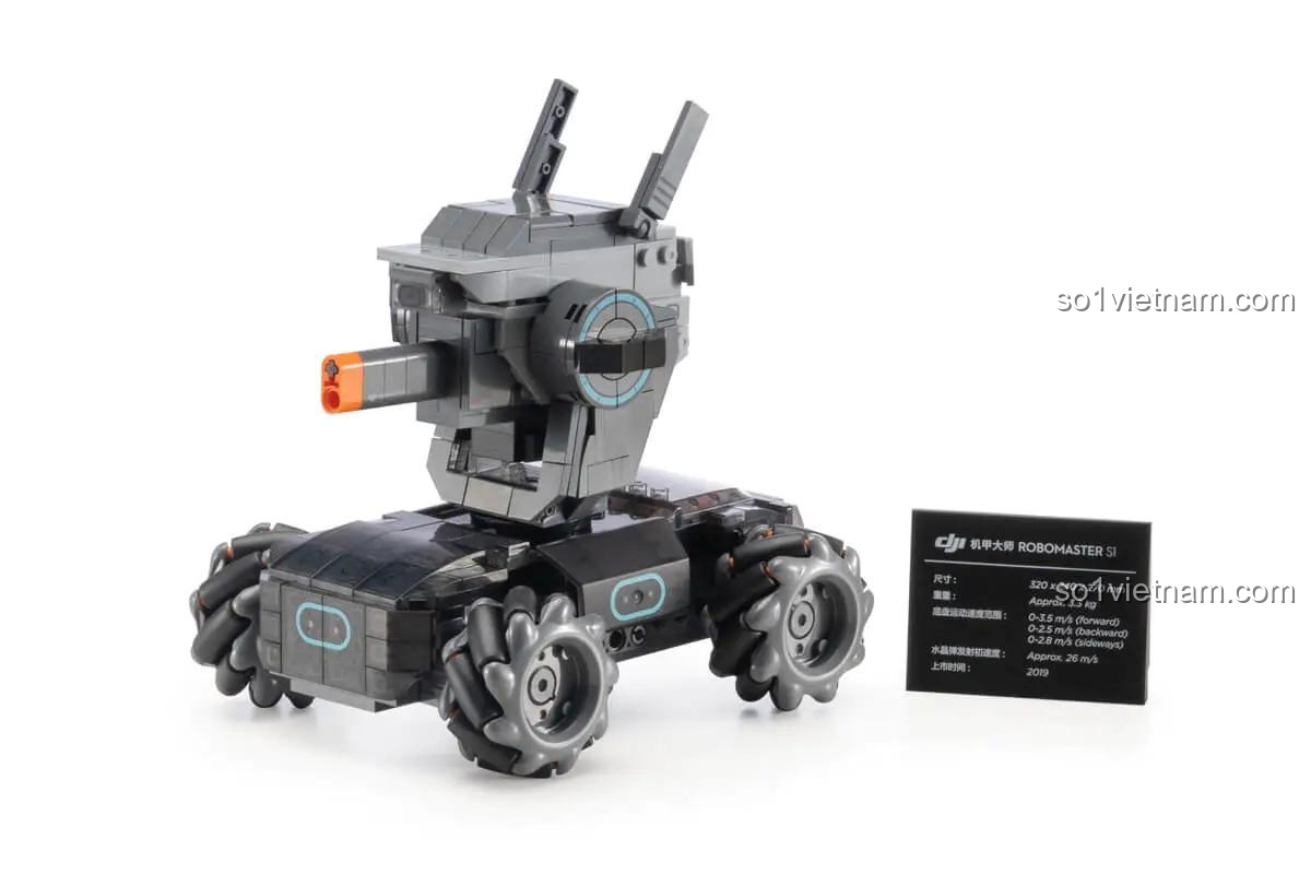 Mô hình RoboMaster S1 DJI S1, quà tặng sinh nhật ý nghĩa cho bé trai 6 tuổi đam mê công nghệ.
