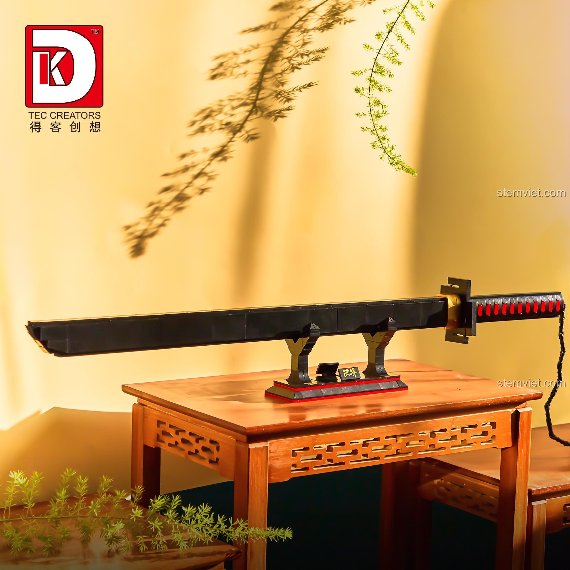 Thanh kiếm Thiên Tỏa Trảm Nguyệt DK 1501, bộ lắp ghép 936 mảnh, đồ chơi mô hình chất lượng cao, mang lại trải nghiệm lắp ráp thú vị cho bé trai.