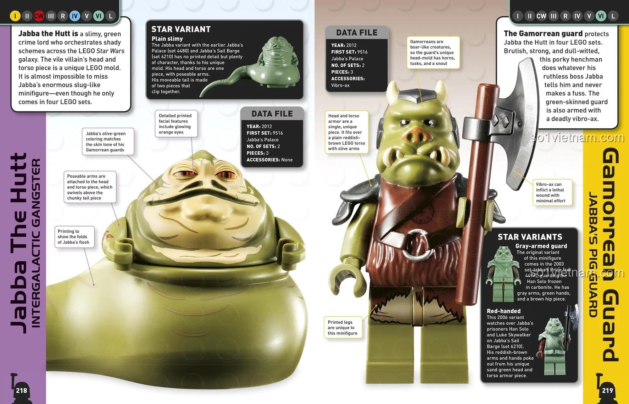 Sách tham khảo LEGO Star Wars Bách khoa toàn thư Nhân vật Star Wars DK, trang giới thiệu Jabba the Hutt, phù hợp cho con trai 6 tuổi, giá tiết kiệm.