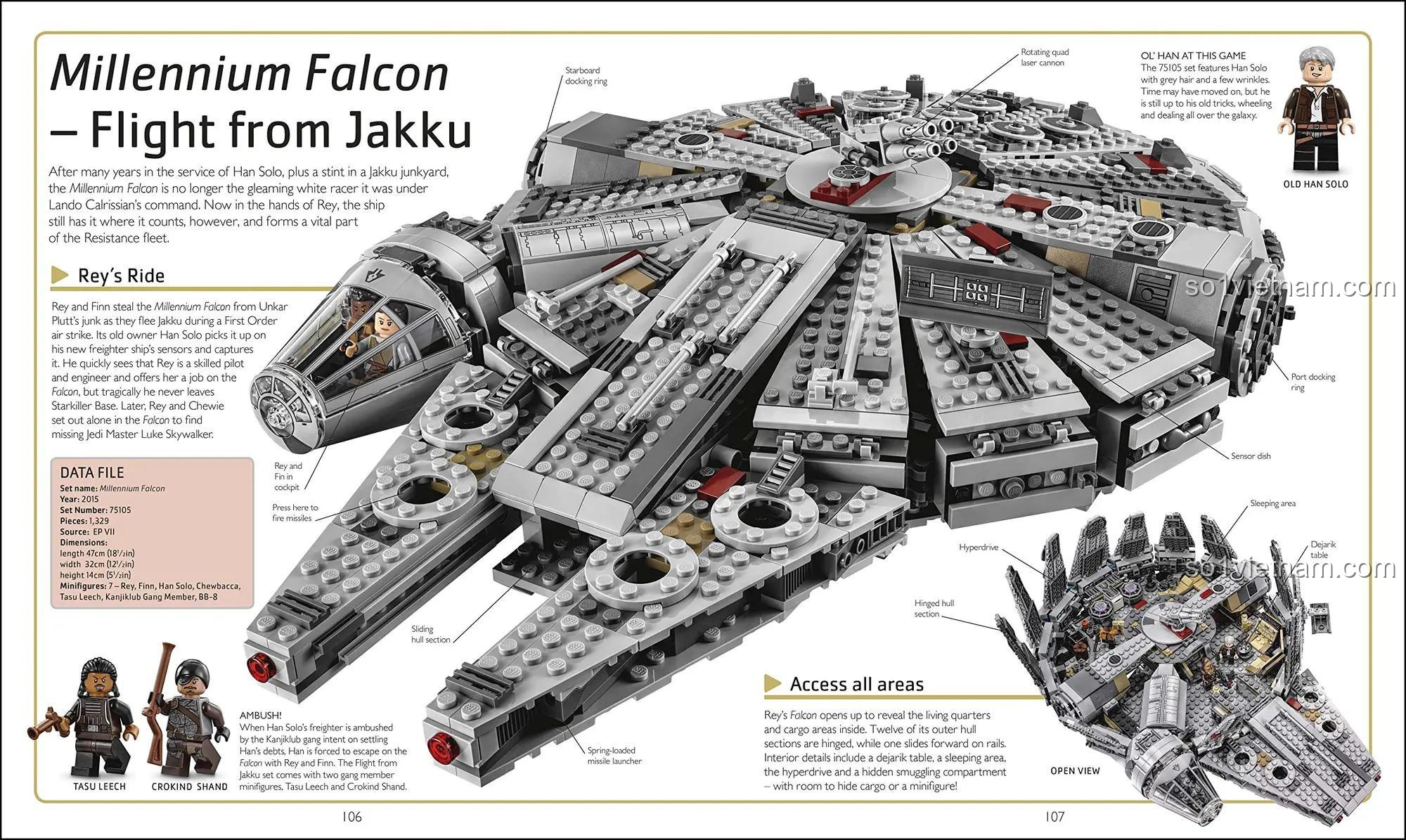 đồ chơi mô hình Sách hướng dẫn LEGO® Star Wars ISBN9780241357521 các phương tiện của The Resistance cho bé trai 6 tuổi