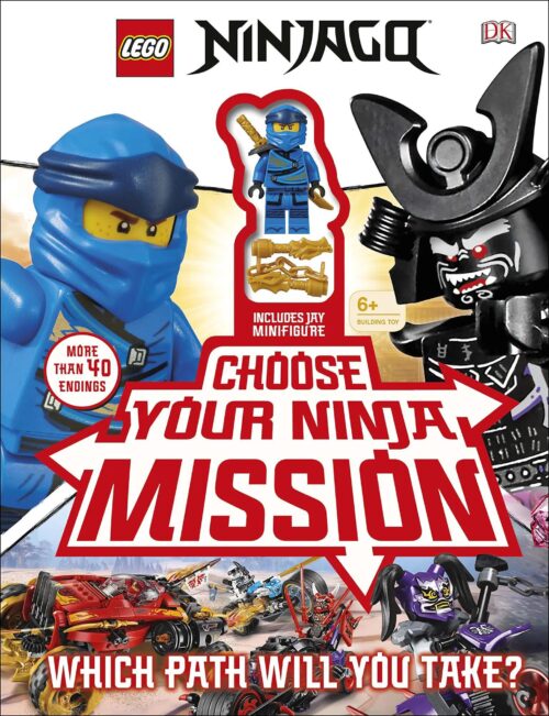 Sách tương tác Ninjago: Sách LEGO® NINJAGO®: Chọn Nhiệm Vụ Ninja Của Bạn Kèm Minifigure Jay DK ISBN9780241401279, sách tương tác phiêu lưu cho bé trai 6 tuổi, giá tốt.
