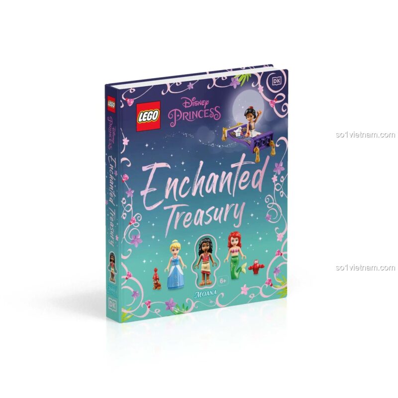 Sách DK ISBN9780241409640, tuyển tập Công chúa Disney kèm minifigures, đồ chơi giáo dục cho bé gái 6 tuổi, giá tiết kiệm.