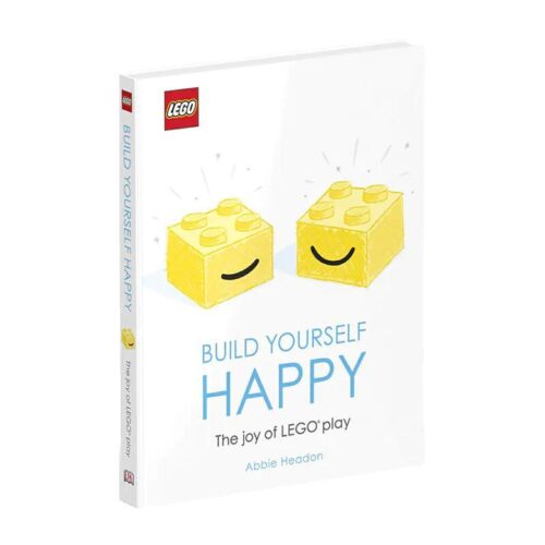 Sách truyền cảm hứng LEGO® DK ISBN9780241412091 Build Yourself Happy, bìa sách trắng vàng, dành cho bé 10 tuổi, giá tốt.