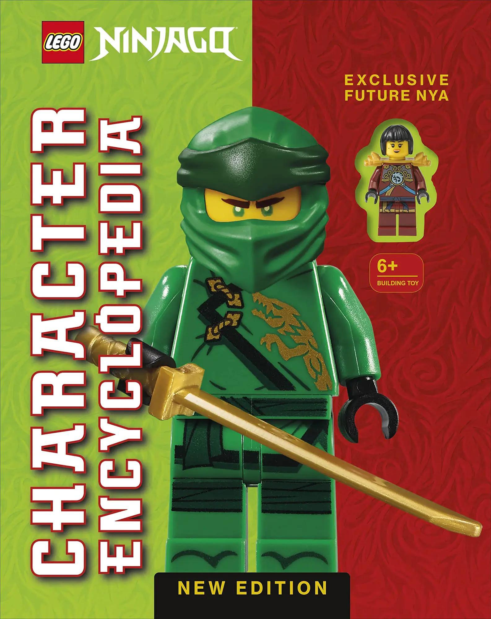 Sách Bách Khoa Toàn Thư Nhân Vật LEGO NINJAGO DK, kèm minifigure Future Nya độc quyền, phù hợp bé trai 6 tuổi, giá tốt.