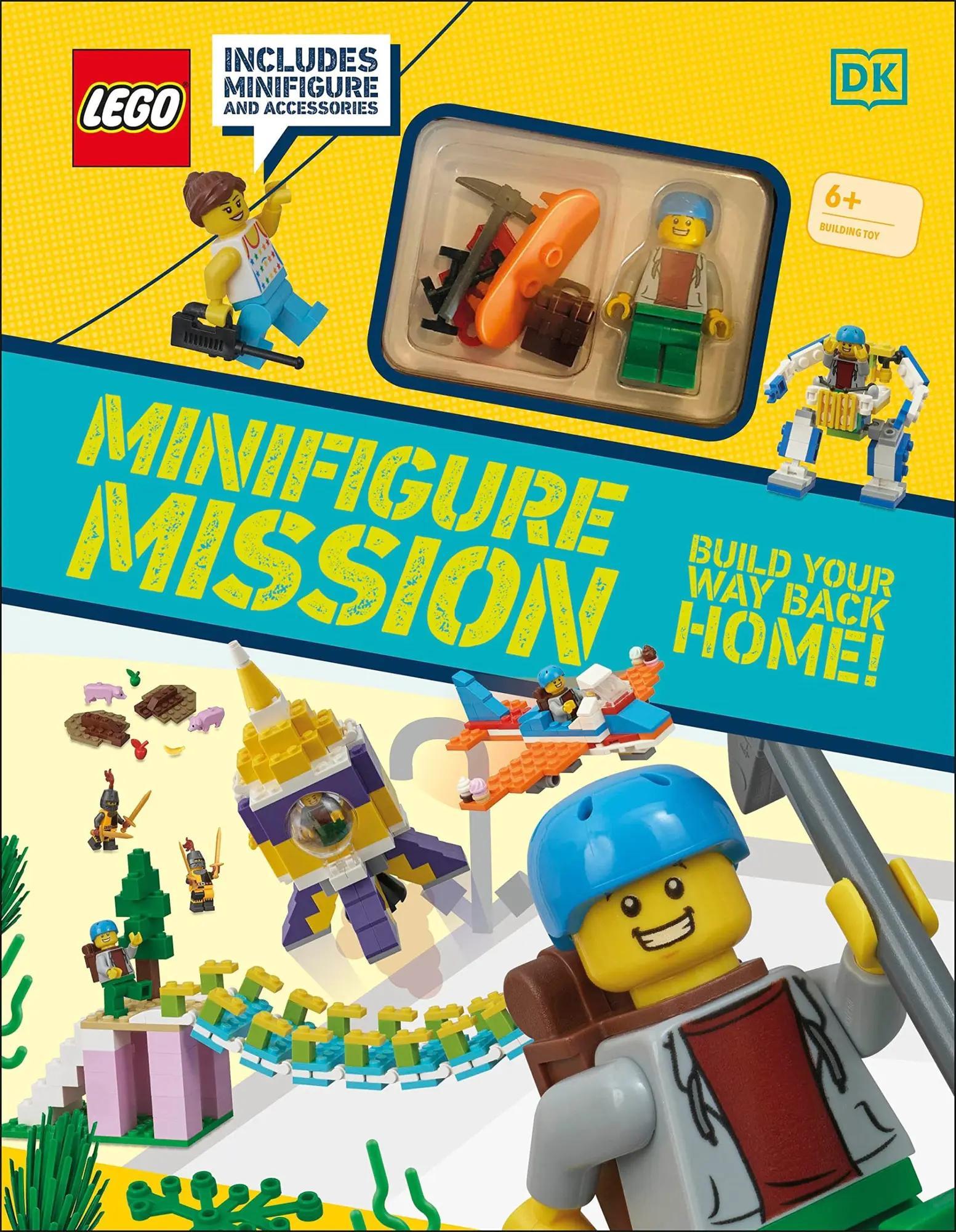 bộ đồ chơi Nhiệm vụ Minifigure LEGO® giá tốt cho bé trai 6 tuổi, bé gái 6 tuổi, sách kèm minifigure LEGO® và phụ kiện, hướng dẫn lắp ráp sáng tạo