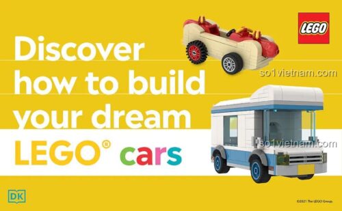 Sách ý tưởng xe LEGO® DK, khám phá cách xây dựng xe mơ ước, hướng dẫn chi tiết cho con trai 8 tuổi, giá rẻ.