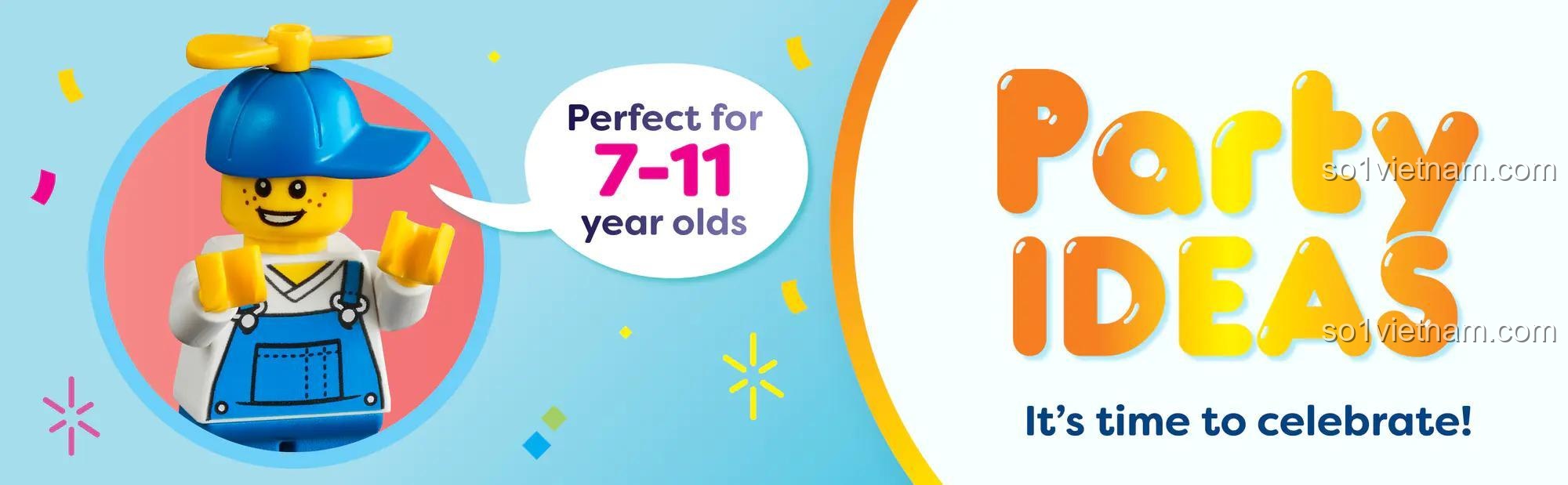 Sách hướng dẫn Sách Hướng Dẫn Lắp Ghép Chủ Đề Tiệc Tùng sách ý tưởng Sách Hướng Dẫn Xây Dựng Mô Hình Tiệc Tùng, các công trình LEGO® khác nhau có thể hoàn thành trong vòng chưa đầy 30 phút.