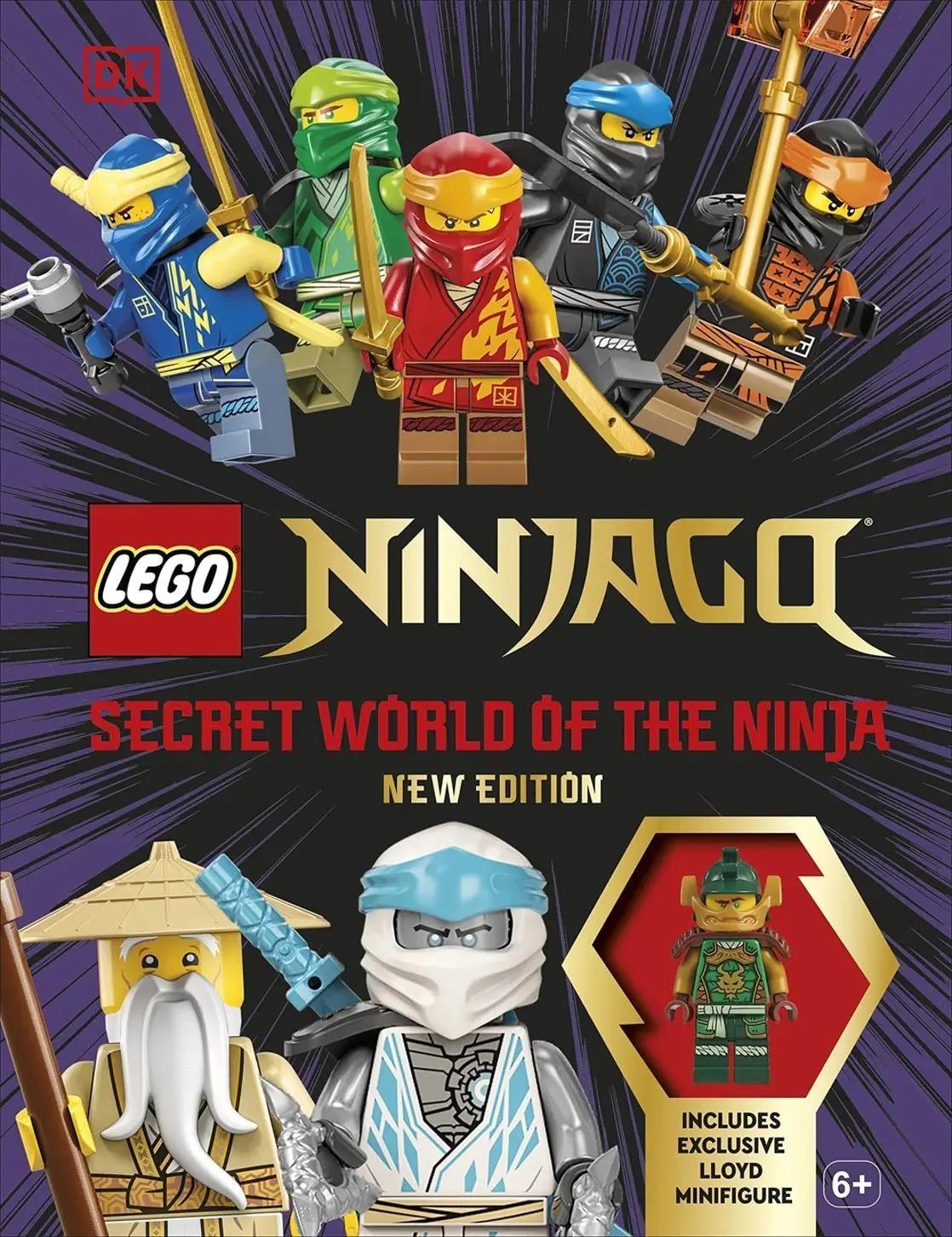 Sách Ninjago DK ISBN9780744084641 Thế Giới Bí Mật Ninja, kèm minifigure Lloyd độc quyền, cẩm nang ninja giá tốt cho bé trai 6 tuổi.