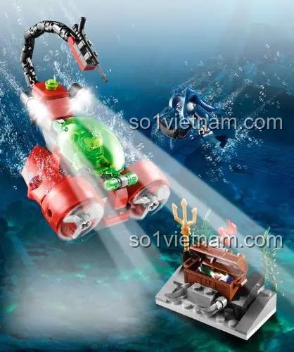 đồ chơi mô hình Thế giới dưới nước Atlantis DK ISBN9780756668532, tàu ngầm thám hiểm, thợ lặn khám phá kho báu, chất lượng cao cho bé trai 6 tuổi