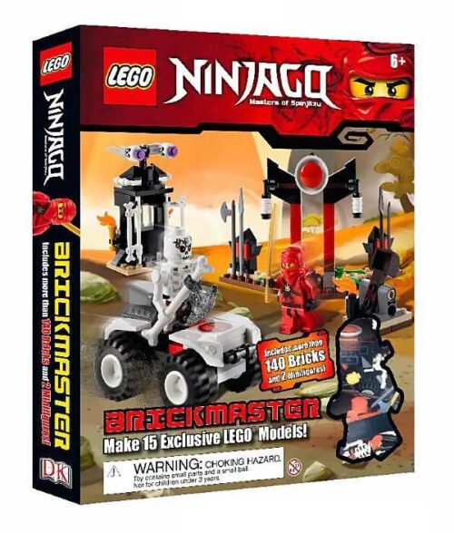 Bộ đồ chơi Sách LEGO® Ninjago DK ISBN9780756682767 Brickmaster kèm sách hướng dẫn, hơn 140 mảnh ghép, 2 minifigures, lắp được 15 kiểu, phù hợp bé trai 6 tuổi, giá tốt.