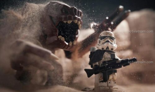 Nhiếp ảnh LEGO Star Wars ISBN 9781465440099 cảnh chiến đấu ấn tượng cho bé trai 10 tuổi