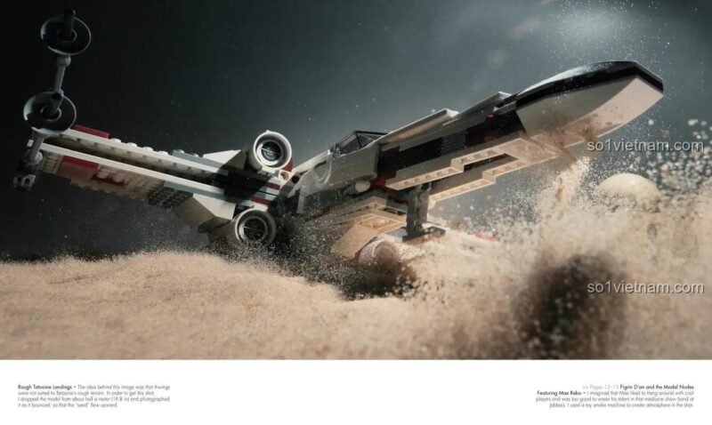 sách đồ chơi DK ISBN9781465440099 cảnh X-Wing hạ cánh khẩn cấp trên sa mạc