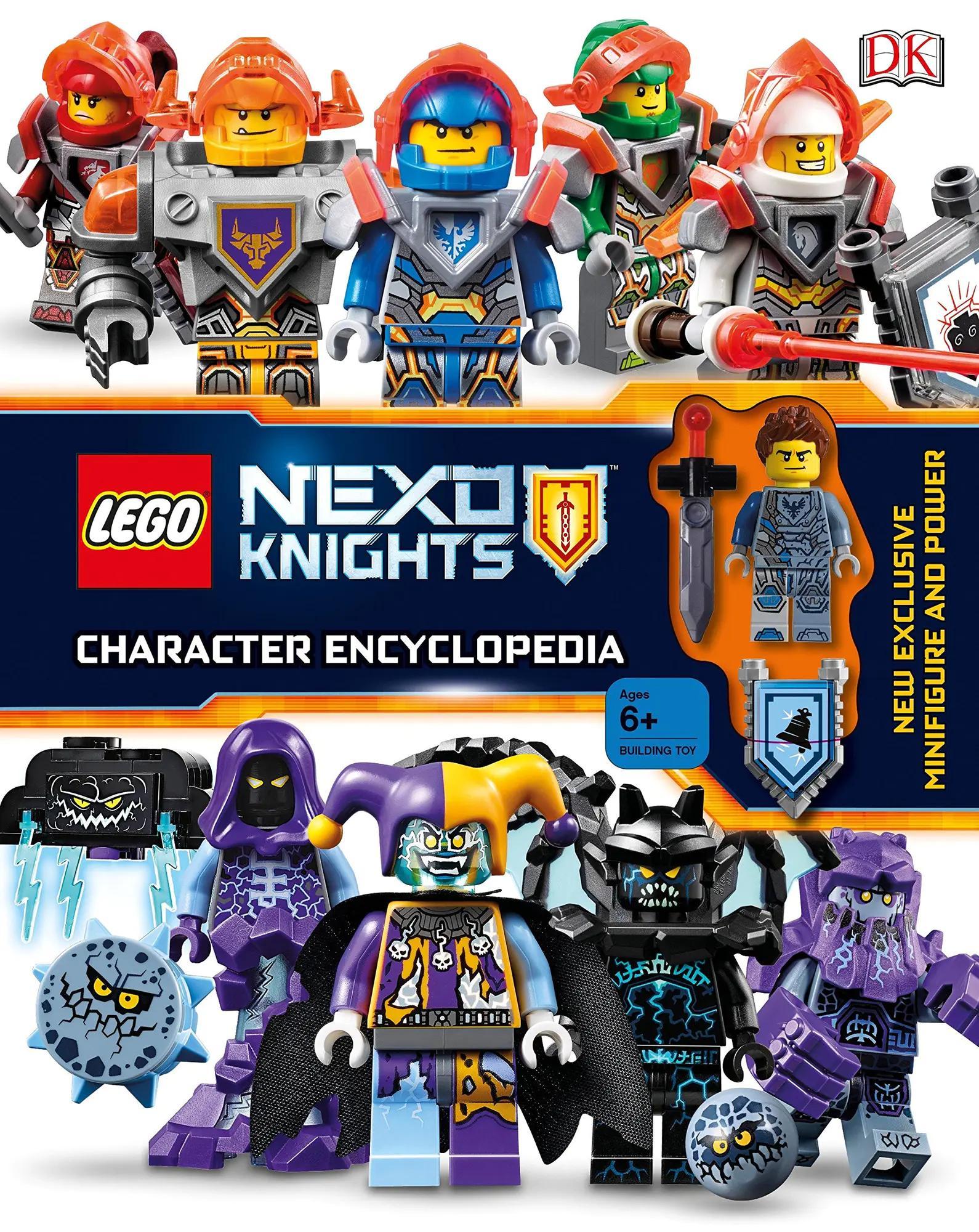 bộ đồ chơi Nhân vật LEGO NEXO KNIGHTS, đồ chơi mô hình Bách khoa toàn thư nhân vật NEXO KNIGHTS, sách bách khoa toàn thư nhân vật LEGO NEXO KNIGHTS kèm minifigure độc quyền cho bé trai 6 tuổi, giá tốt