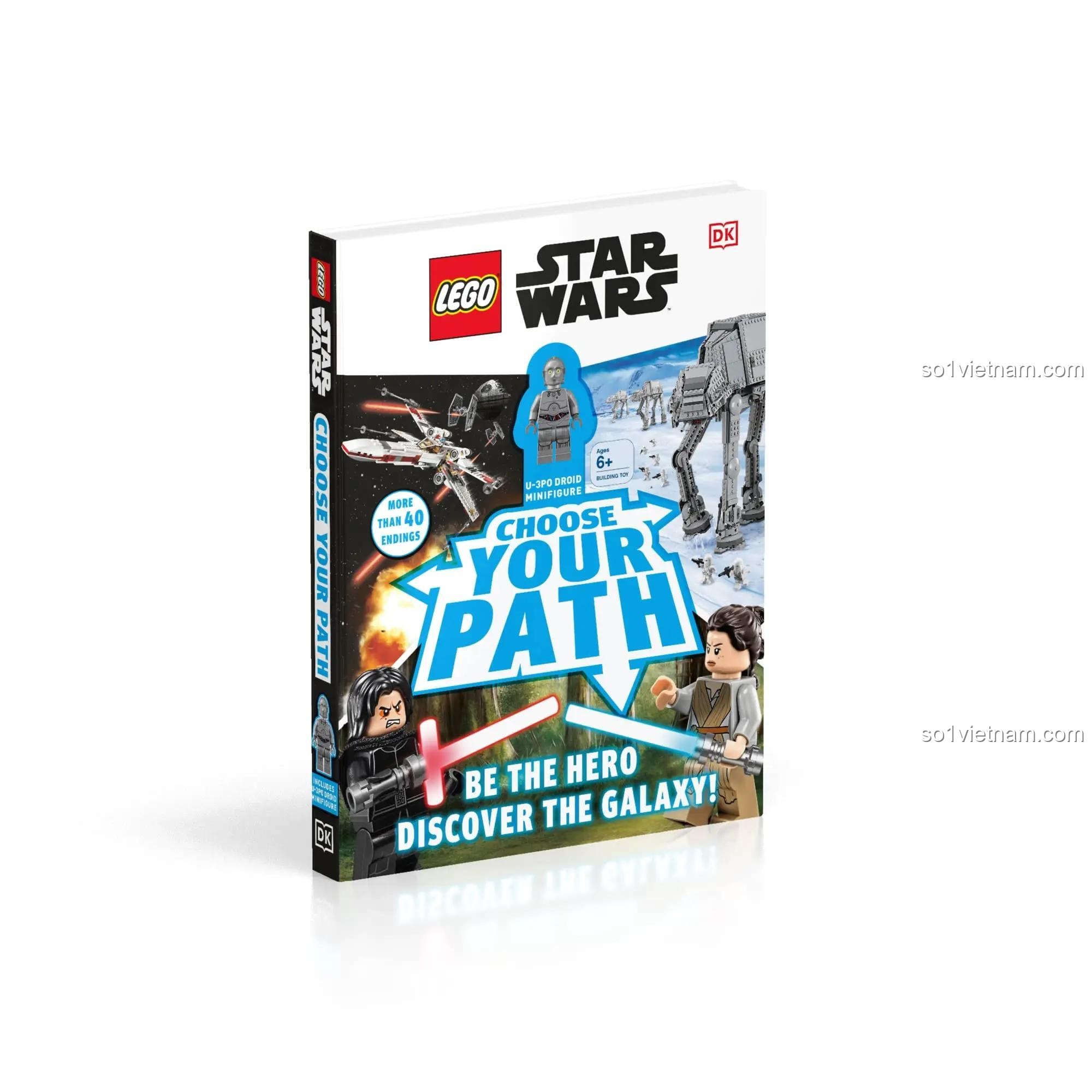 Sách Star Wars: Chọn Lối Đi Của Bạn DK ISBN9781465467560, đồ chơi giáo dục Sách phiêu lưu Star Wars, sách tương tác cho bé gái 6 tuổi, tiết kiệm