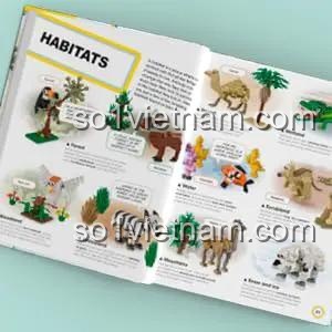 Trang sách LEGO Animal Atlas DK giới thiệu các môi trường sống của động vật, sách khám phá động vật LEGO cho bé 6 tuổi, phát triển tư duy sáng tạo, giá tốt.