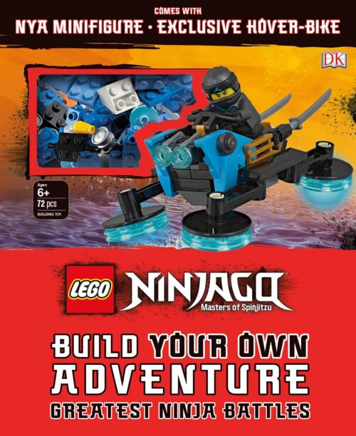 Sách LEGO® Ninjago DK ISBN9781465473356 kèm minifigure Nya và xe Hover-Bike Ninjago lắp ráp, đồ chơi mô hình cho bé trai 6 tuổi, giá tốt.