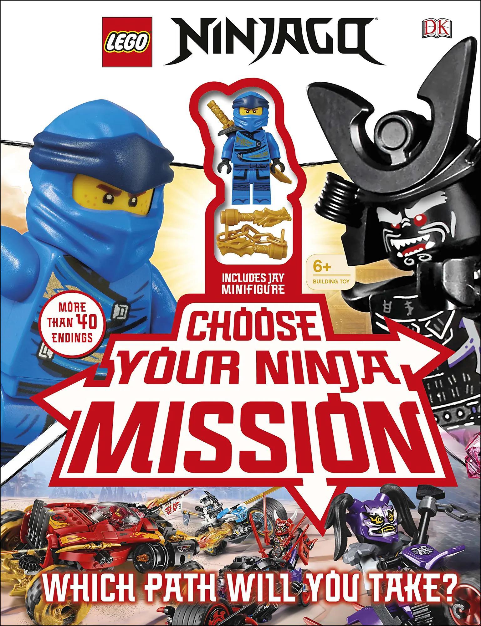 sách Ninjago DK, bộ đồ chơi Ninjago ISBN9781465489555, sách tương tác cho bé trai 6 tuổi, kèm minifigure Jay, giá tốt