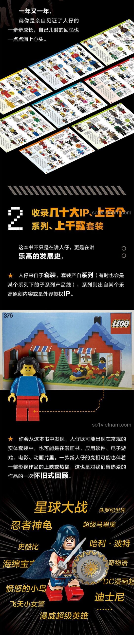 Sách mô hình Minifigure DK ISBN9787304114282 Biên Niên Sử LEGO Minifigure: Lịch Sử Trực Quan, kèm minifigure độc quyền, cho bé 6 tuổi, ưu đãi tốt.