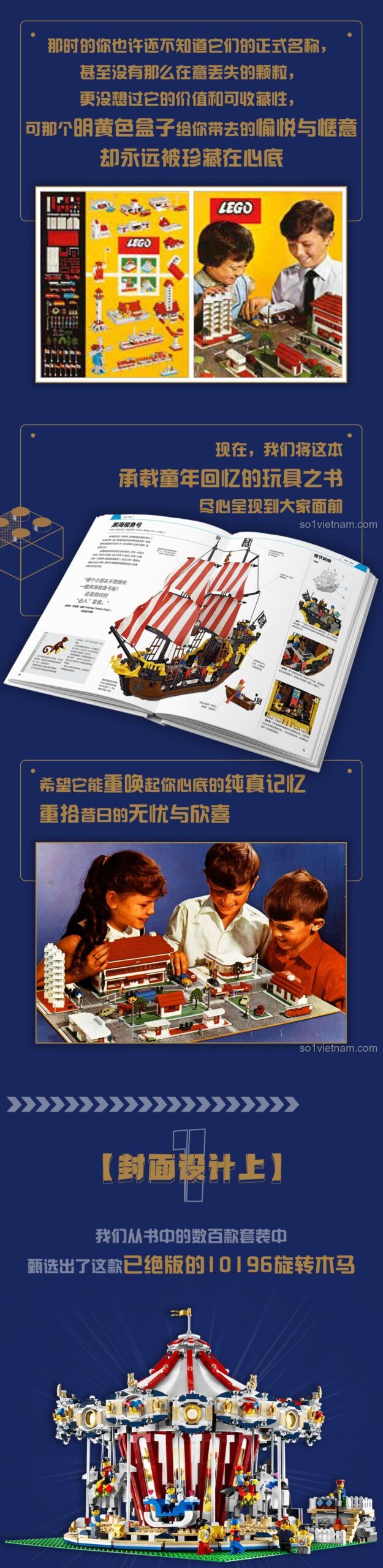 Sách LEGO Group 9787304117986, giới thiệu hơn 300 bộ LEGO® kinh điển, đồ chơi mô hình giá tốt cho bé 7 tuổi