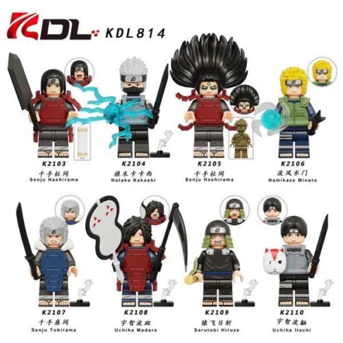 Bộ 8 mô hình nhân vật Naruto KDL814 DL, nhân vật anime Naruto, đồ chơi hành động cho bé trai 6 tuổi