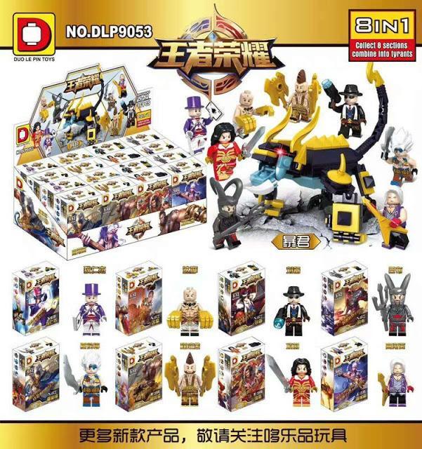 Bộ đồ chơi DLP9053 Nhân vật Vương Giả Vinh Diệu, bộ 8 minifigure lắp ráp, đồ chơi mô hình cho bé trai và bé gái 8 tuổi, giá tốt