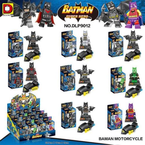 Bộ đồ chơi Người Dơi Batman DLP9012 giá rẻ, bộ 8 minifigure Batman siêu anh hùng cho bé trai 6 tuổi, đồ chơi lắp ghép DLP chất lượng cao.