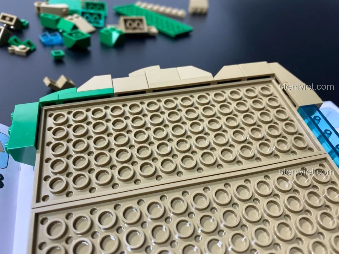 Cấu trúc hỗ trợ mặt dưới đồ chơi lắp ráp Pantasy 15002 Mỹ Nhân Trong Lồng, độ bền bộ lắp ghép Pantasy