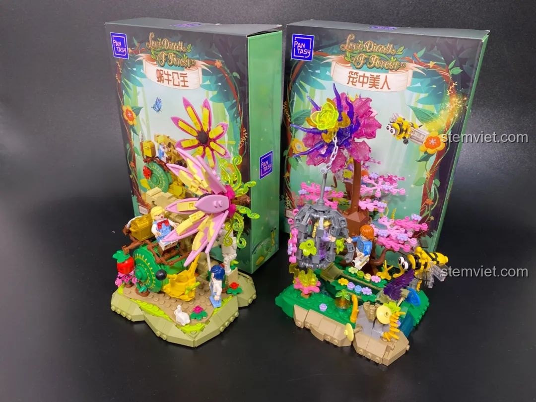 Hình ảnh quảng cáo đồ chơi lắp ráp Pantasy 15003 Nàng Công Chúa Ốc Sên, đồ chơi lắp ghép Cảnh Quan Rừng Thần Tiên