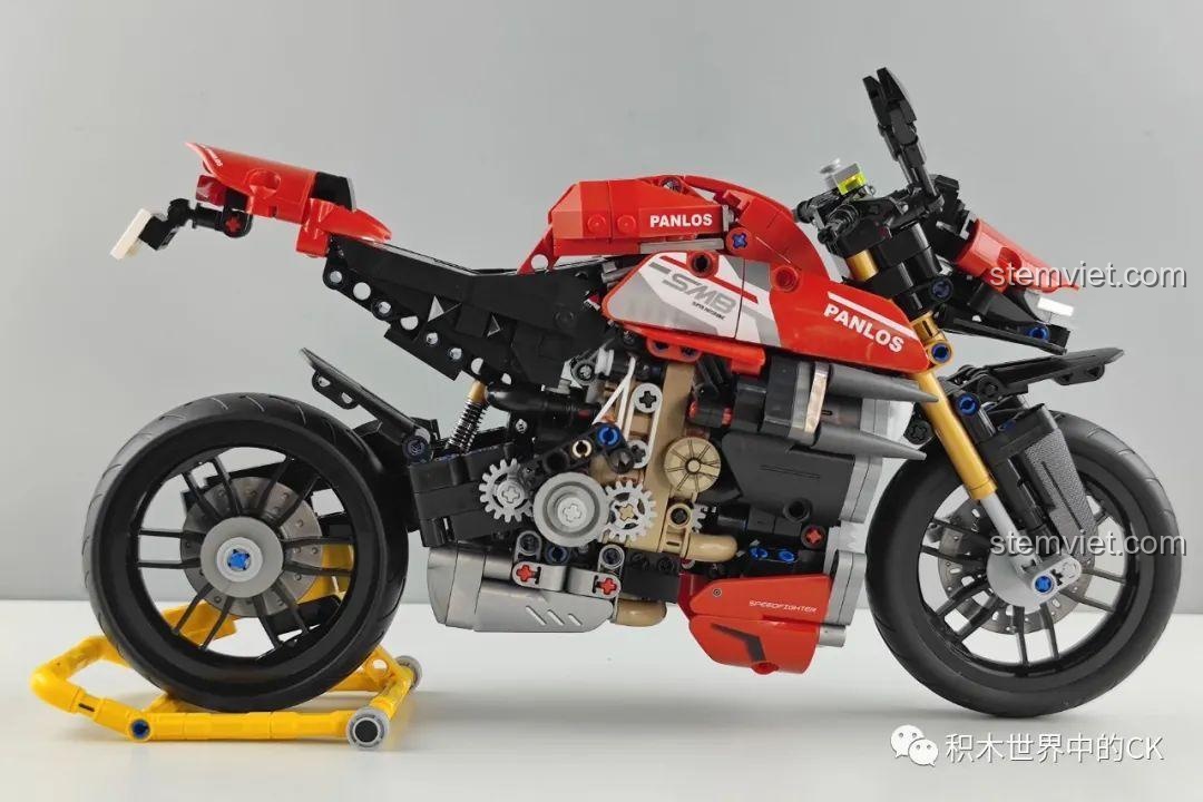 Đồ chơi lắp ghép Mô tô Streetfighter V4 SP 672006 chất lượng cao giá tốt, mô hình hoàn chỉnh không chân chống.