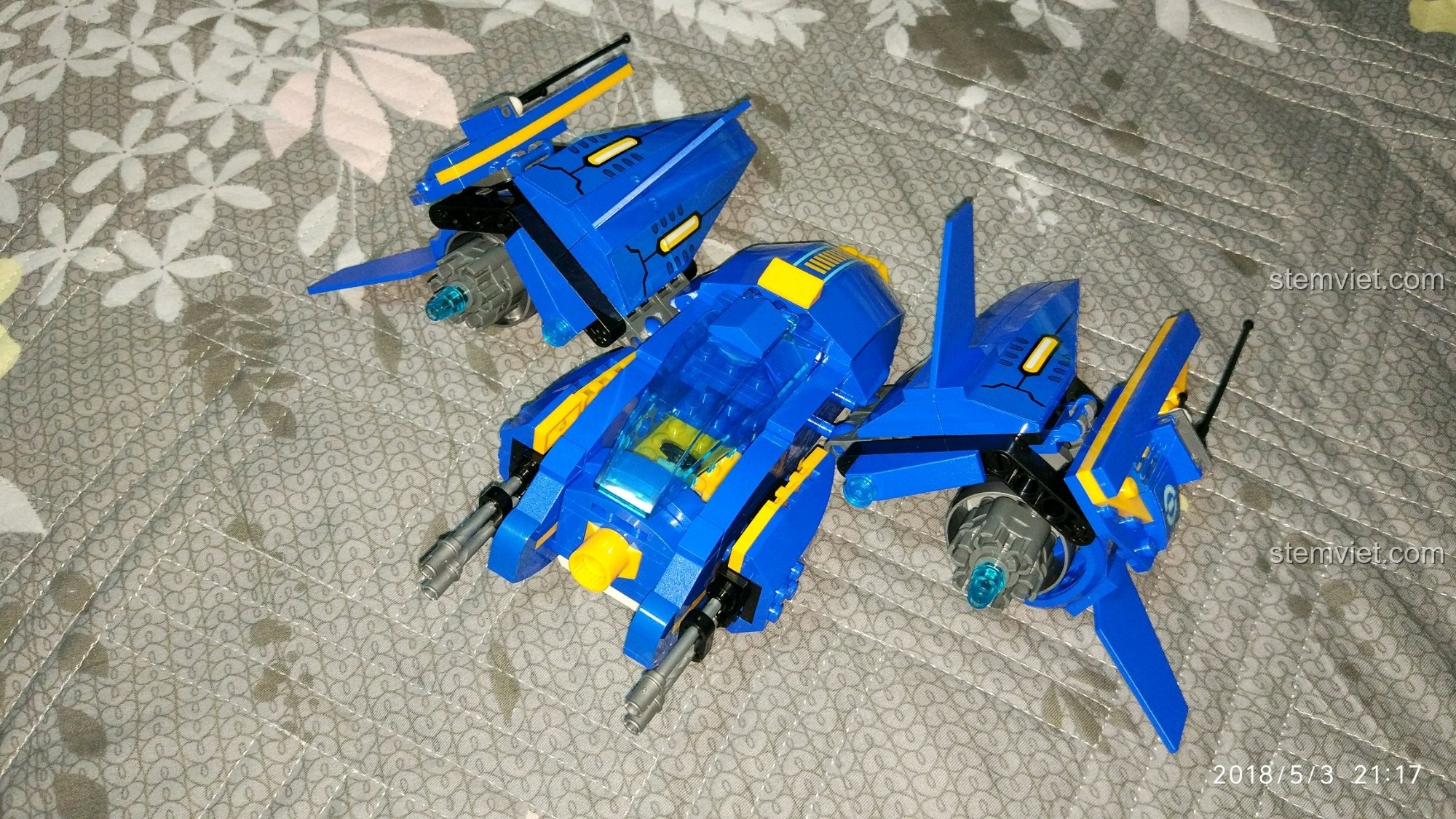 Phi thuyền đồng minh Enlighten 2714 ở chế độ hợp thể, đồ chơi lắp ráp Máy bay phản lực cho bé trên 6 tuổi