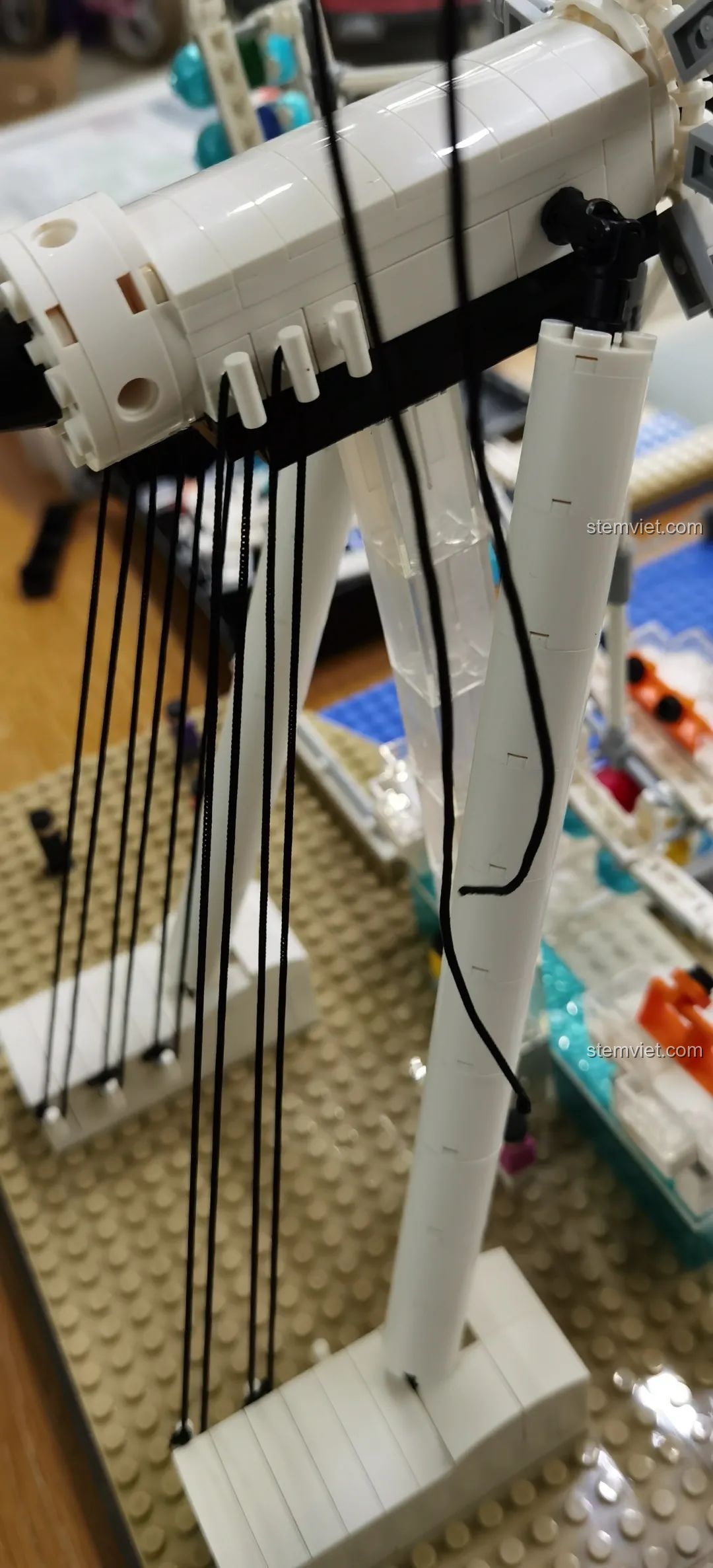 Số lượng mảnh ghép thừa nhiều sau khi hoàn thành đồ chơi lắp ráp WANGE 6215 London Eye.