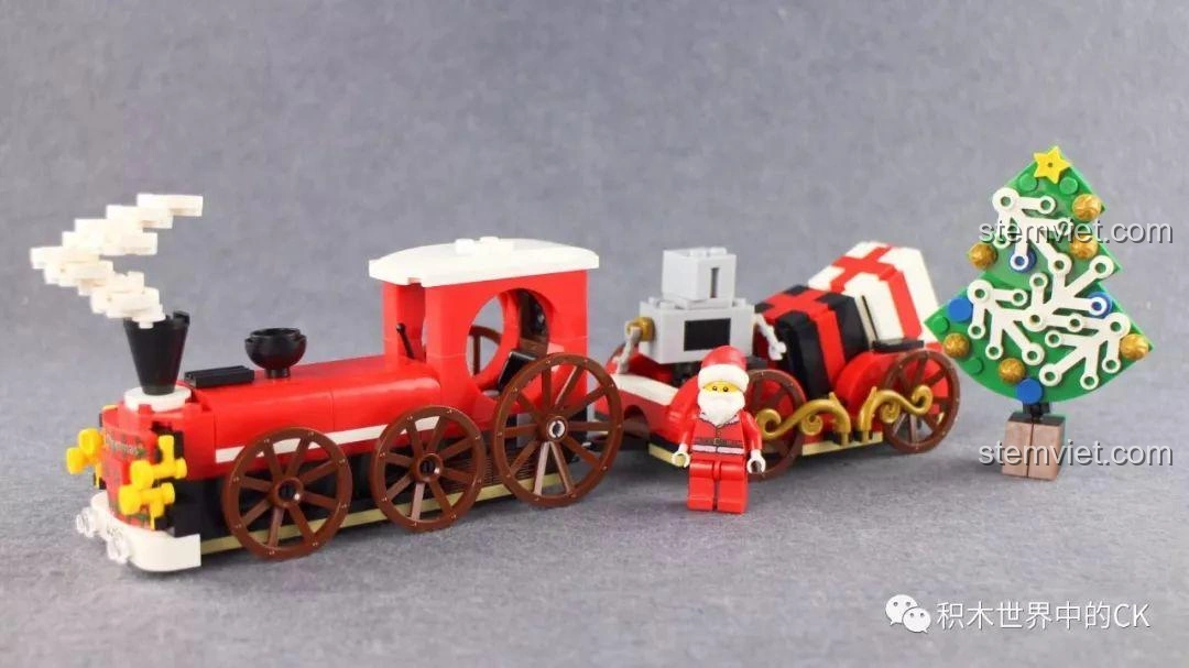 Ảnh cuối bài review về bộ lắp ghép Winner 5036 Tàu Hỏa Giáng Sinh Trắng, thể hiện lời cảm ơn từ người đánh giá, mời gọi người đọc khám phá thêm các sản phẩm khác.