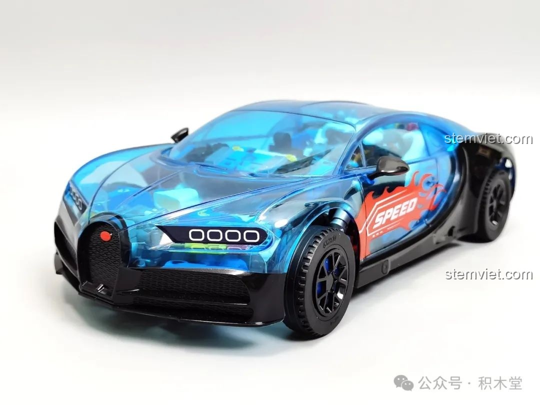 Ảnh 33 của bộ lắp ráp JAKI JK8808 Siêu Xe Khái Niệm Phantom, chi tiết đầu xe. Đây là một bộ đồ chơi Mô hình siêu xe JK 8808 đáng tiền.
