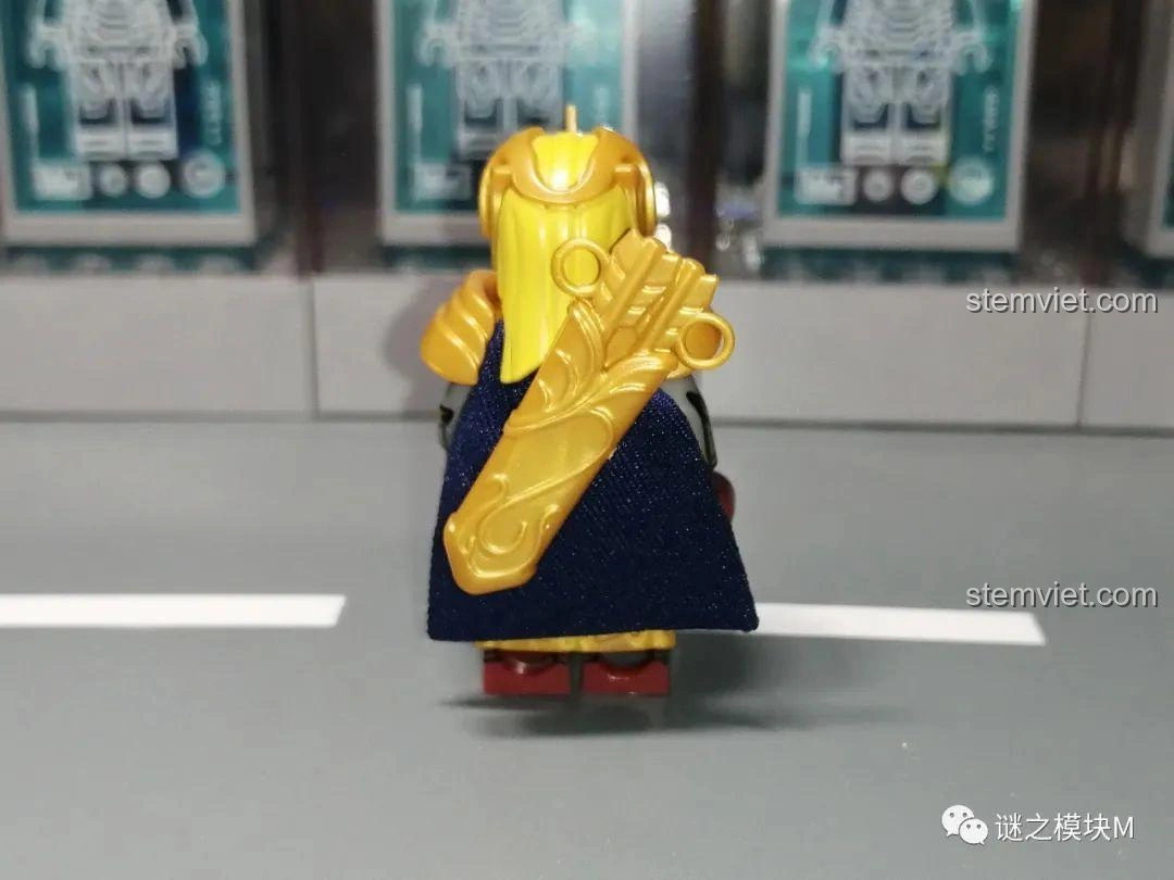 Đội quân 8 Minifigure Chiến Binh Tinh Linh KORUIT KT1050 đã lắp ráp hoàn chỉnh, sẵn sàng chiến đấu.