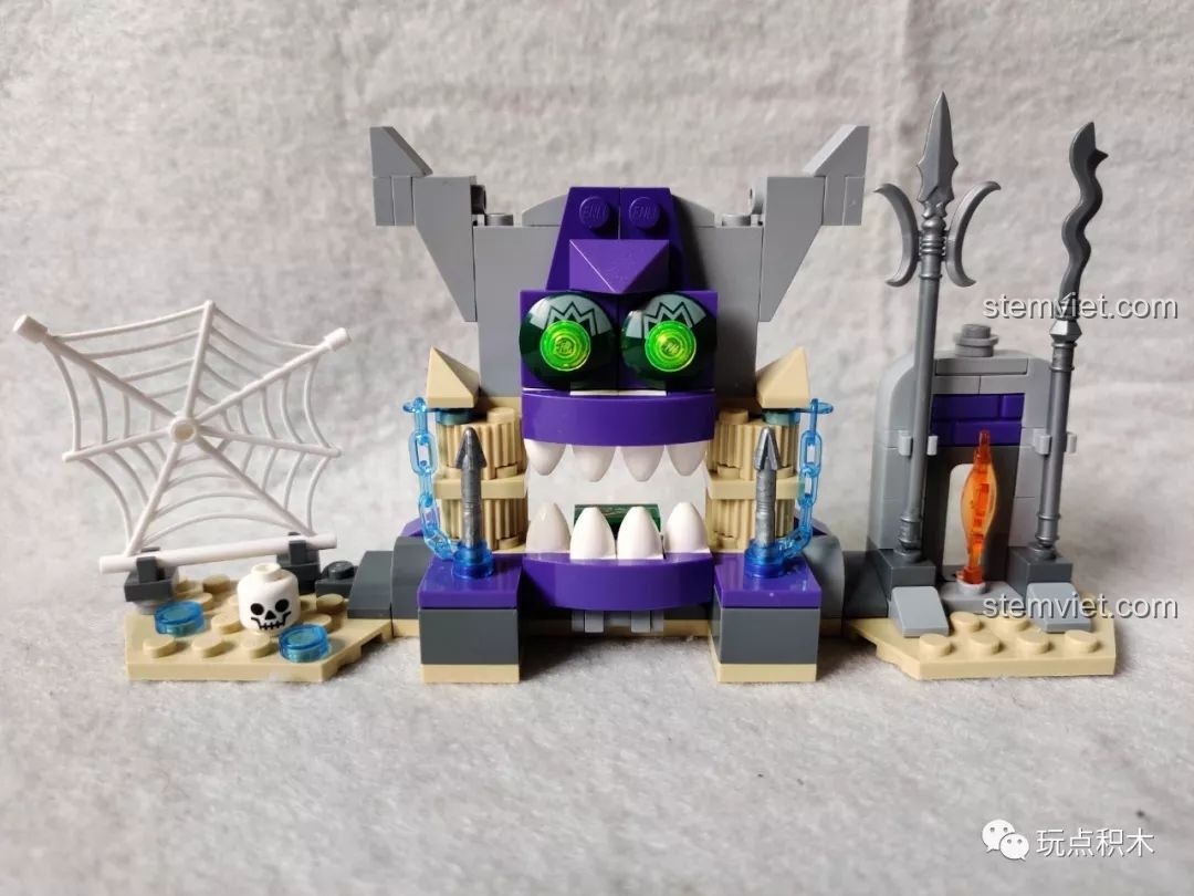 Chi tiết hang động quỷ trong bộ lắp ráp Hồ Lô Huynh Đệ Enlighten 2501 Đại Náo Yêu Động.