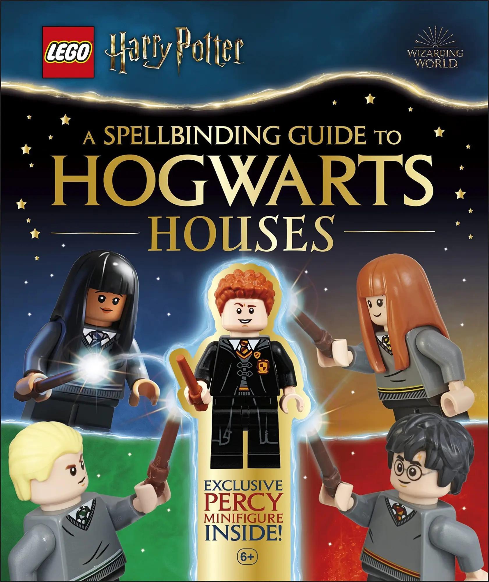 Sách mô hình Harry Potter Dorling Kindersley ISBN9780744056907, hướng dẫn hấp dẫn về các nhà Hogwarts, kèm minifigure độc quyền Percy Weasley, phù hợp bé trai bé gái 6 tuổi, giá tốt.