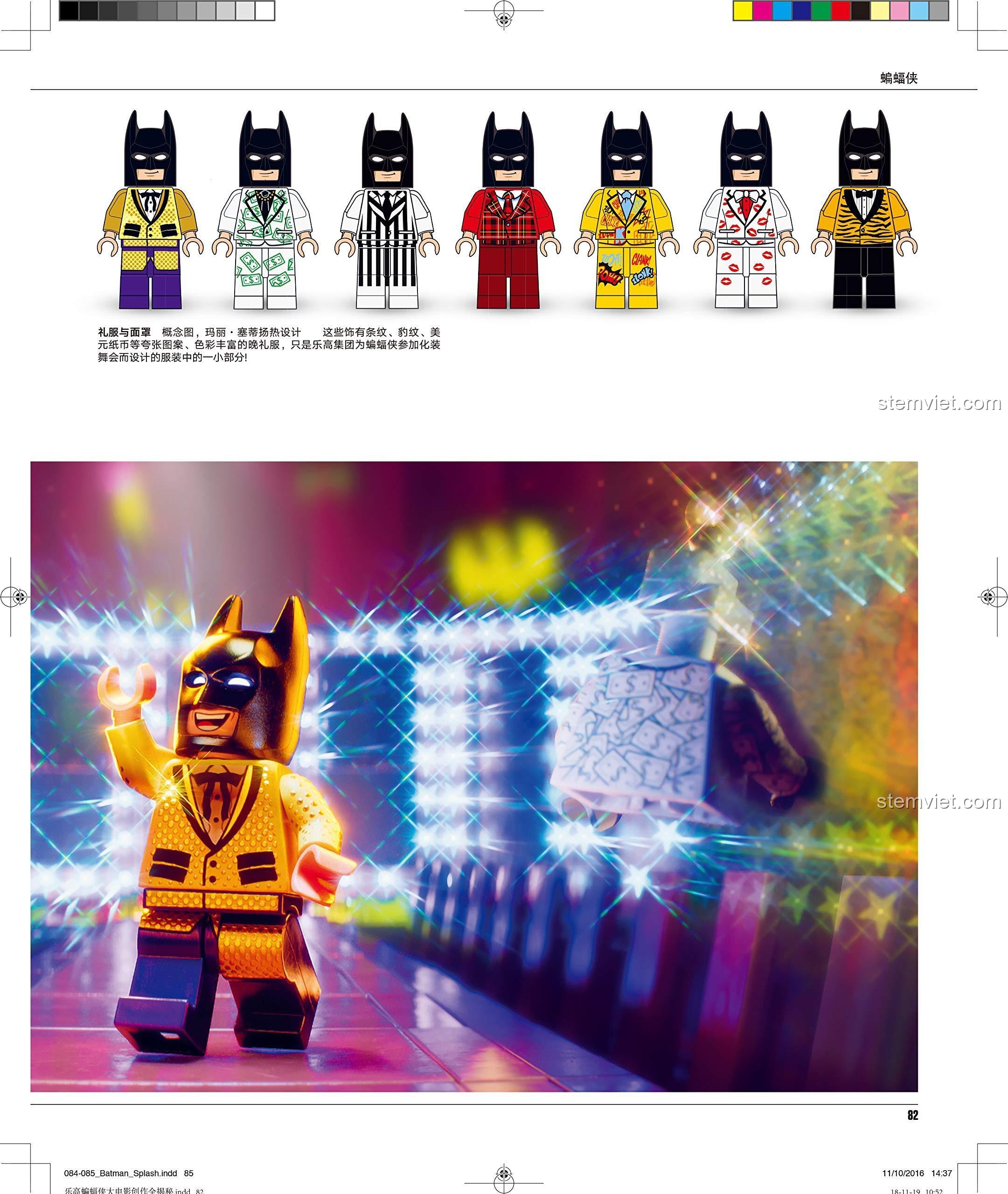 Art Book The LEGO Batman Movie Dorling Kindersley khám phá tủ đồ của Batman.