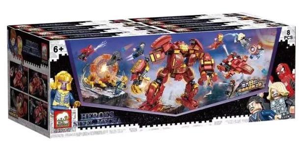 Hộp bộ lắp ghép Robot Chiến Giáp Anti-Hulk Elephant JX90137, đồ chơi lắp ráp Biệt Đội Siêu Anh Hùng cho bé trai 6 tuổi, giá tốt.