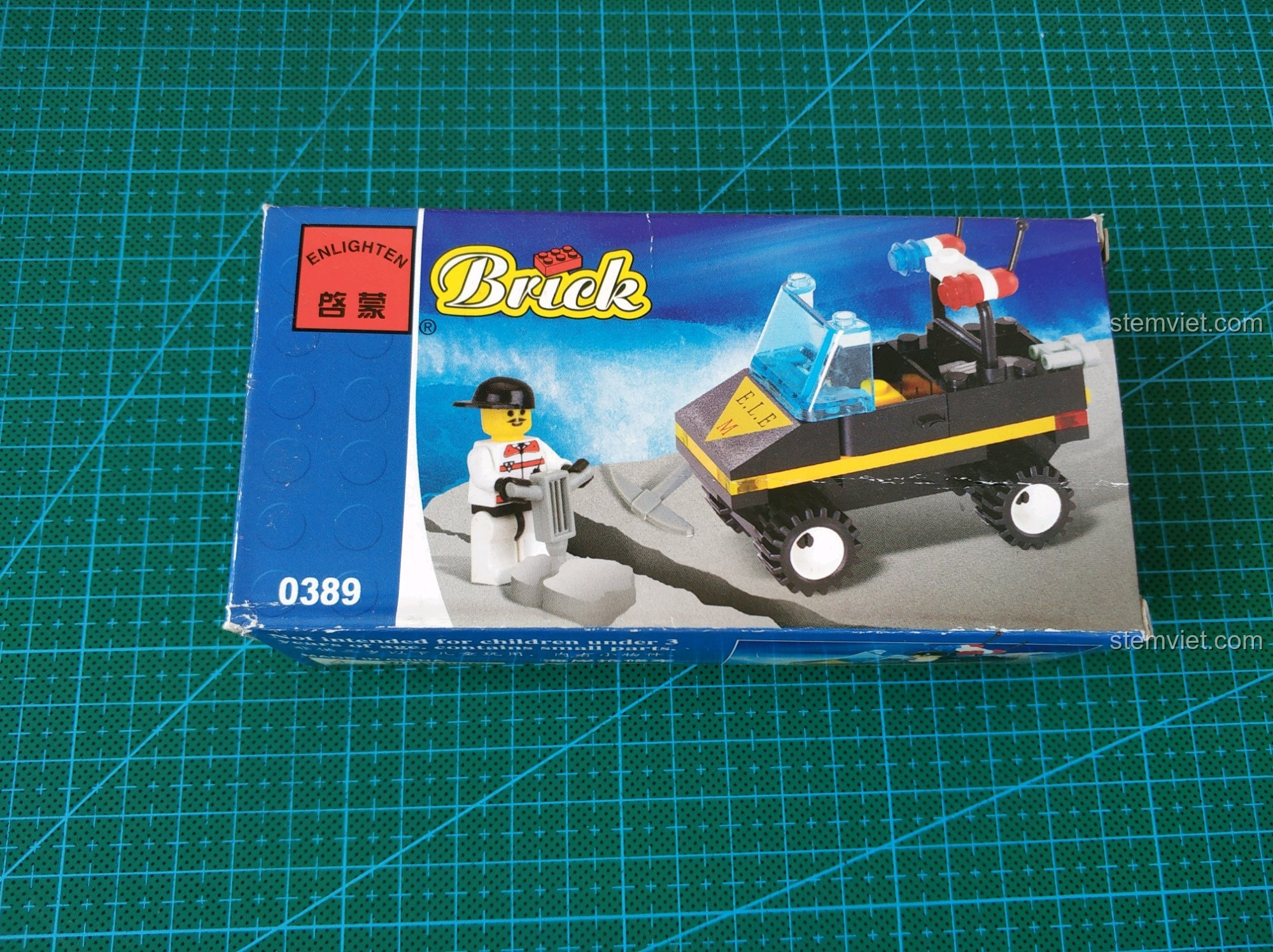 Hộp đồ chơi lắp ráp Xe Cảnh Sát Cứu Hộ Bờ Biển 0389 của Enlighten Brick