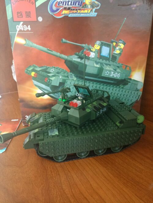 Bộ lắp ráp Xe Tăng Quân Sự Enlighten 0494 327 mảnh, đồ chơi mô hình Xe Tăng Chiến Đấu cho bé trai 6 tuổi, giá tốt