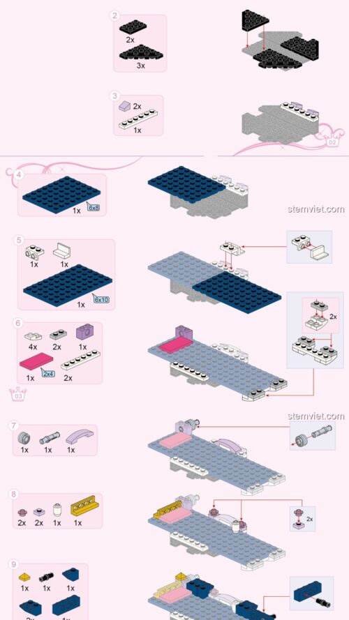 Công chúa Leah Enlighten 2605 hướng dẫn lắp ráp Enlighten 05 Công chúa Leah