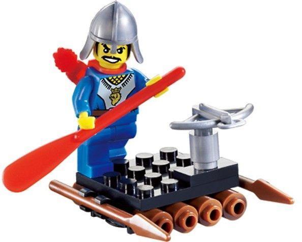 Hộp đồ chơi xếp hình Enlighten 1003 Hiệp sĩ trên bè gỗ, món quà tuyệt vời cho bé trai yêu thích chủ đề hiệp sĩ trung cổ.