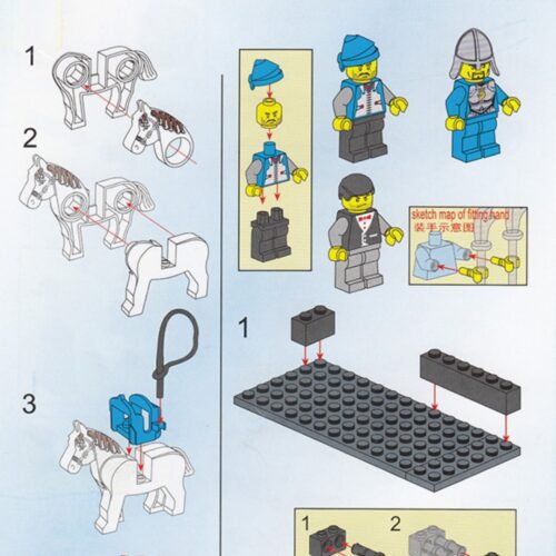 Hướng dẫn lắp ráp Enlighten 013 Xưởng Rèn Hiệp Sĩ Enlighten 1013 sách lắp ghép Enlighten 013 Lò Rèn Thời Trung Cổ