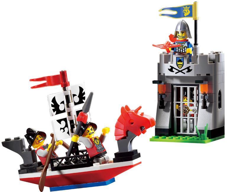 Bộ lắp ghép Lâu đài Hiệp sĩ Enlighten 1017 và Thuyền chiến, đồ chơi lắp ráp phiêu lưu thời trung cổ cho con trai 6 tuổi, giá tốt.