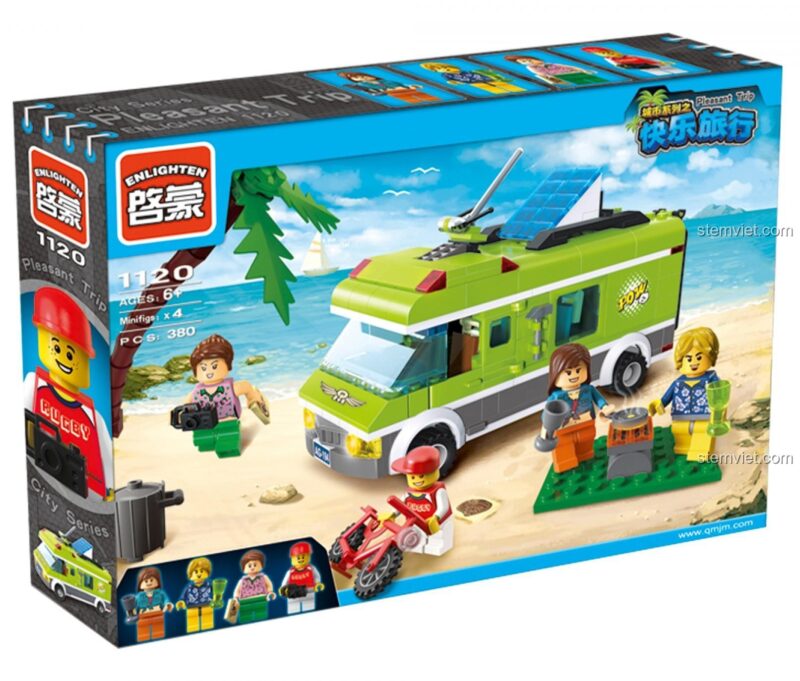 Hộp sản phẩm bộ lắp ghép xe cắm trại Enlighten 1120 Happy Trip
