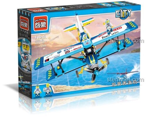 ENLIGHTEN 启蒙 1125 Máy bay biểu diễn hai cánh Độ tuổi 6+ 354 Mảnh Dòng Thành phố