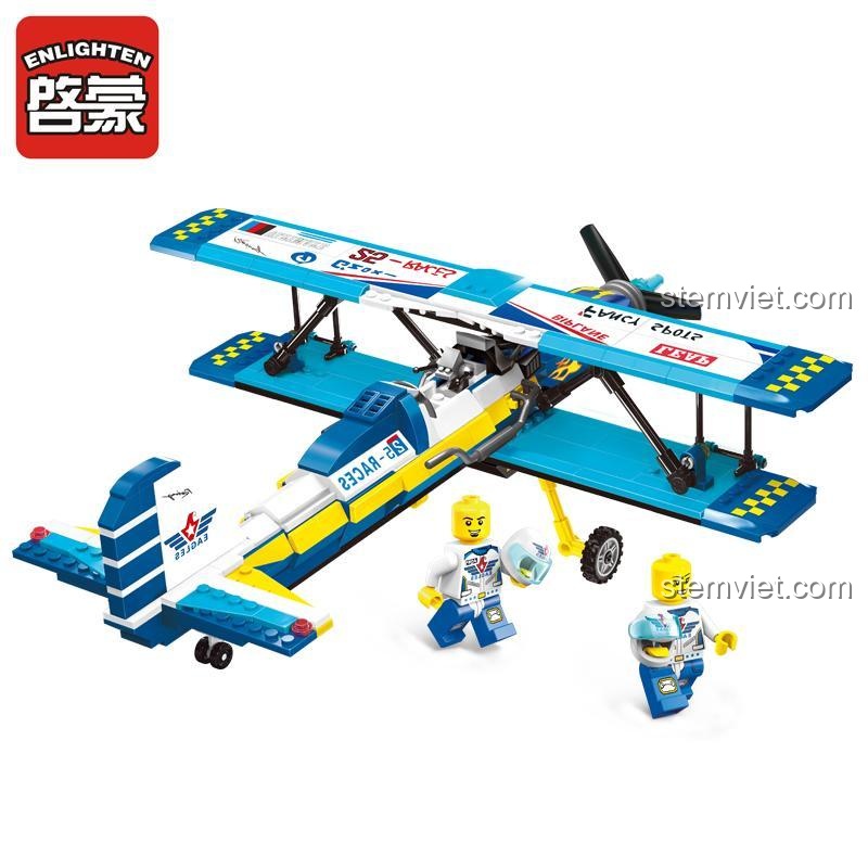 Đồ chơi lắp ráp Máy bay nhào lộn Enlighten 1125 bay lượn ngoạn mục, chất lượng cao