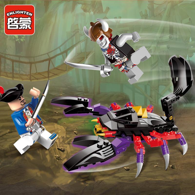 Bộ lắp ghép Bọ Cạp Khổng Lồ Enlighten 1303, đồ chơi lắp ráp Hải Tặc Huyền Thoại QMAN, đồ chơi mô hình Quái Vật Biển Khổng Lồ Keeppley, bộ xếp hình Bọ Cạp Hải Tặc giá tốt cho bé trai 6 tuổi.