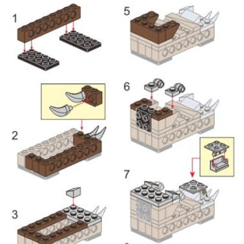 Nỏ Bắn Hình Đầu Trâu Của Hải Tặc Huyền Thoại Enlighten 1304 sách lắp ghép Enlighten 4 Nỏ Bắn Hình Đầu Trâu Của Hải Tặc Huyền Thoại