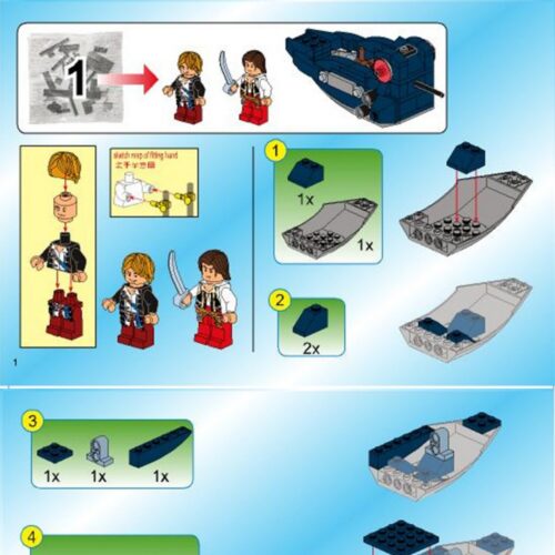 Bạch Tuộc Máy Hải Tặc Huyền Thoại Enlighten 1305 sách hướng dẫn Enlighten Keeppley 1305 Thủy Quái Bạch Tuộc